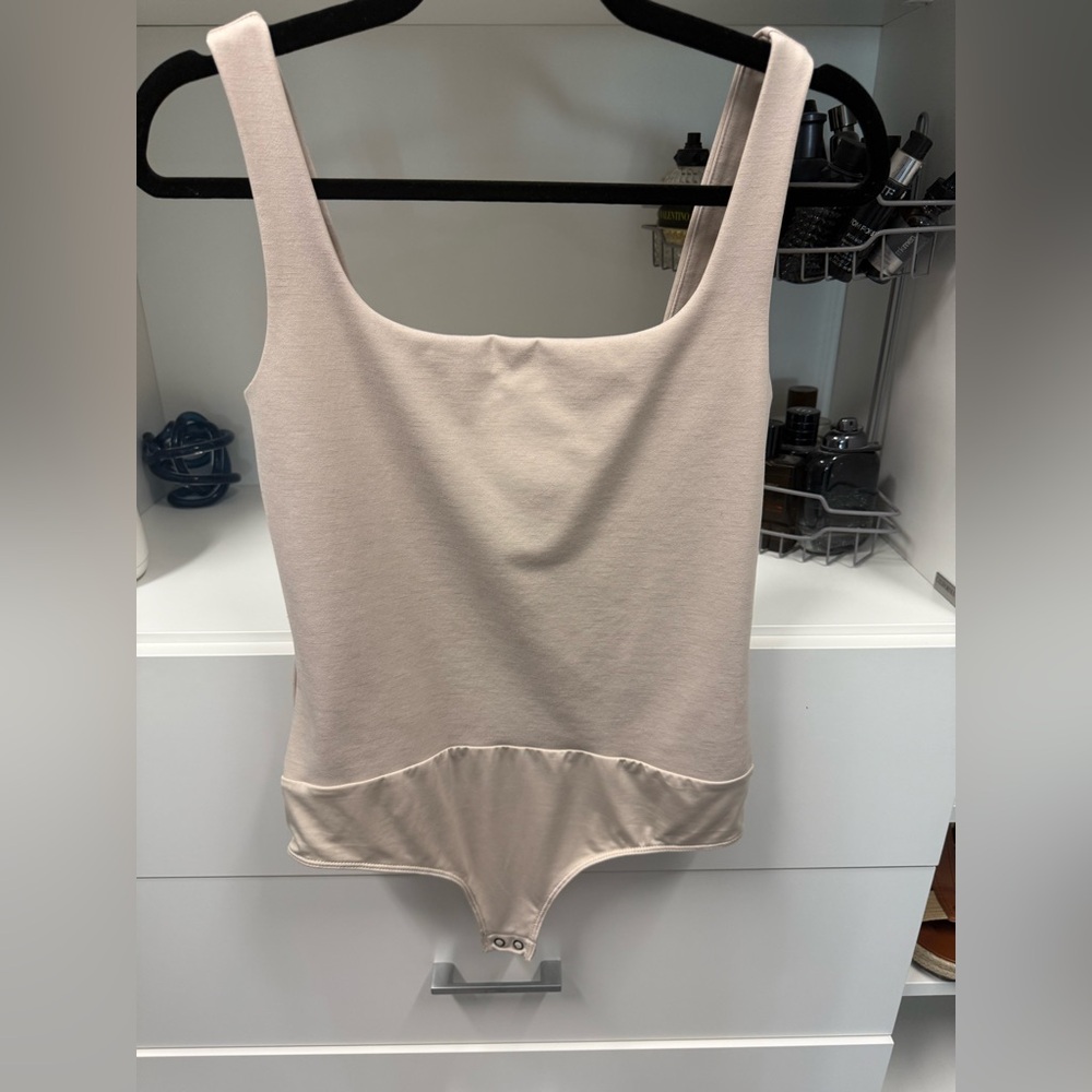 NWOT Express Light Beige Bodysuit